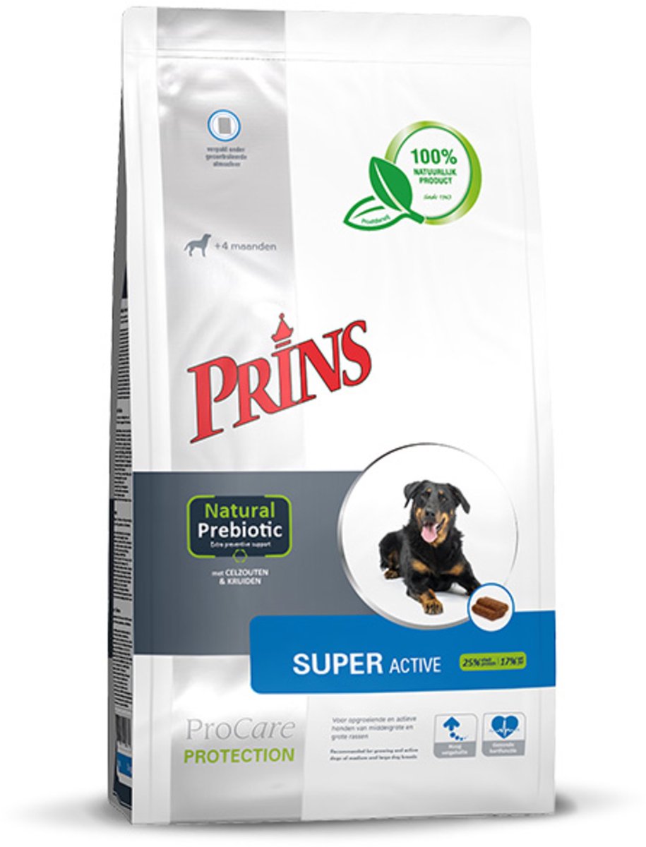 Prins Procare Protection Super Active - Hondenvoer - 15 kg