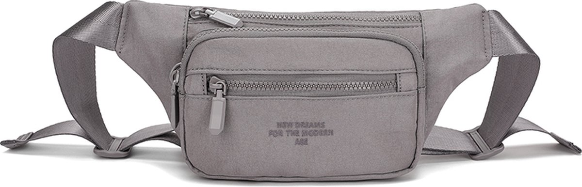 Gudika - Bumbag - Dames Tasje - Heren Tasje - Unisex - Telefoontasje - Heuptas - Heuptasjes - Dames Crossbodytas - Festival tasje - Grijs