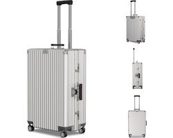 Voyagoux Voyagoux® ICON Koffer - Koffers - L - Koffer Groot - 114 Liter - TSA Slot - Aluminium