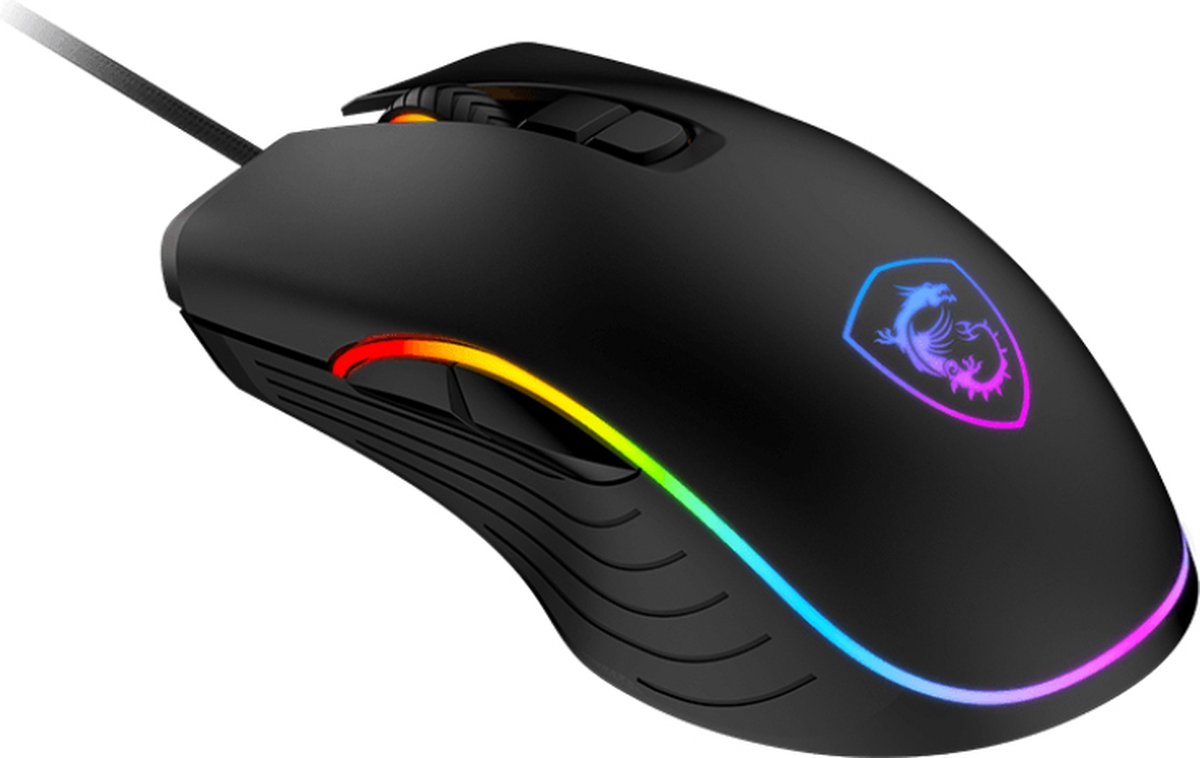 MSI FORGE GM300 muis Gamen Ambidextrous USB Type-A Optisch 7200 DPI