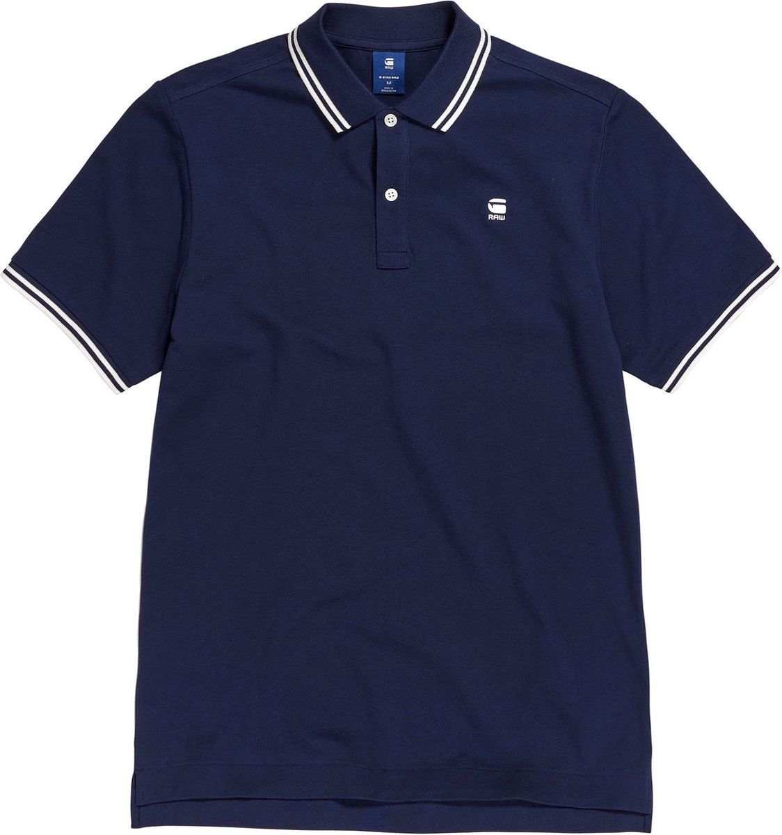 G-STAR Dunda slim stripe polo ss Heren Poloshirt sartho Blauw