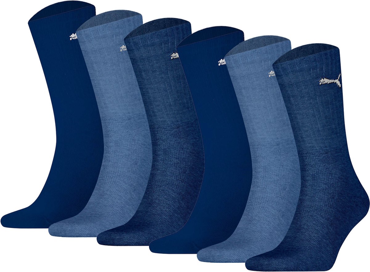 Puma Sokken Set van 6 Blauw