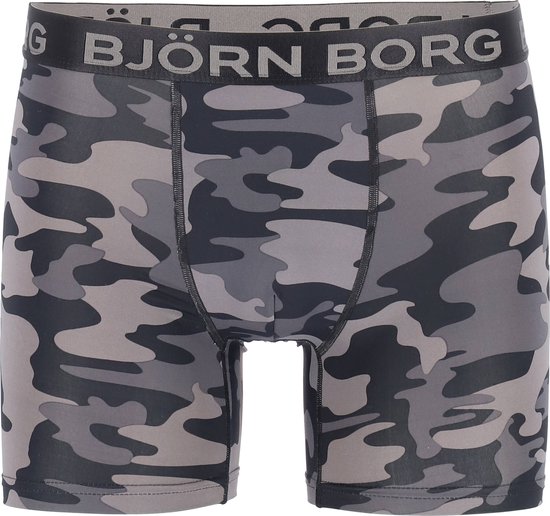 Foto: Bjorn borg 1p shorts bb tonal camo sportonderbroek performance mannen zwart s