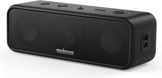 Foto: Bluetooth speaker met stereogeluid membraandrivers van puur titanium partycast technologie bassup 24u speeltijd ipx7 waterdicht app voor aangepaste eq s thuis buiten strand park