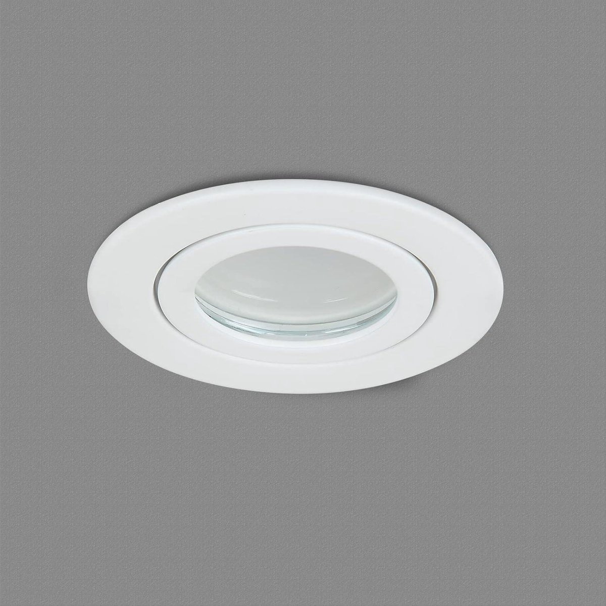 Badkamer inbouwspots LED Dimbaar 5 Watt 425 Lumen 3000K Warm wit Aluminium mat wit Ø 60-70 mm