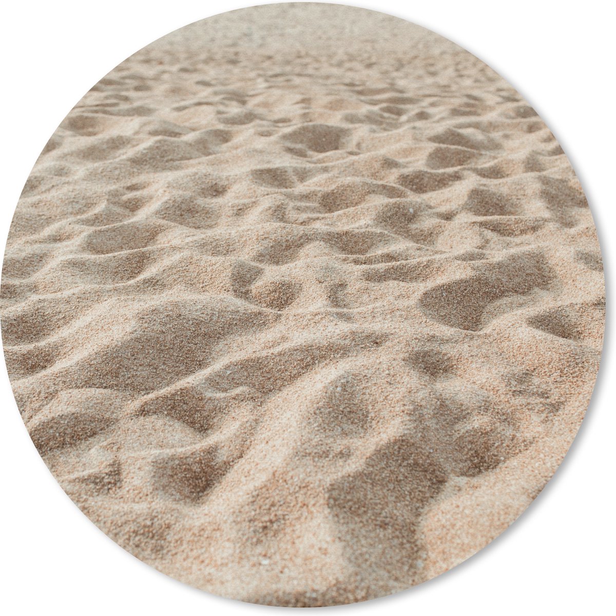 Muismat rond 30x30 cm - Mousepad Zomer - Strand - Zand - Ronde muismatten