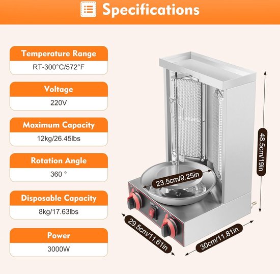 Shawarma / Doner Kebab Robot For Restaurants - SJJOE