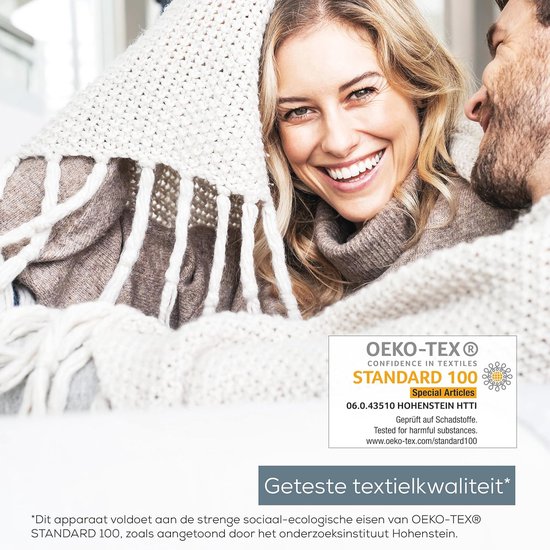 Verwarmingskussen met 3 temperatuurstanden en automatische uitschakeling - Machinewasbaar, Wit/Grijs — afbeelding 5