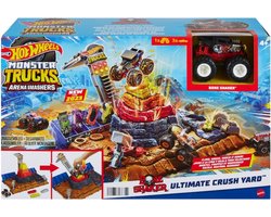 foto van Hot Wheels Monster Trucks Arena Bone Shaker - Speelgoed auto racebaan