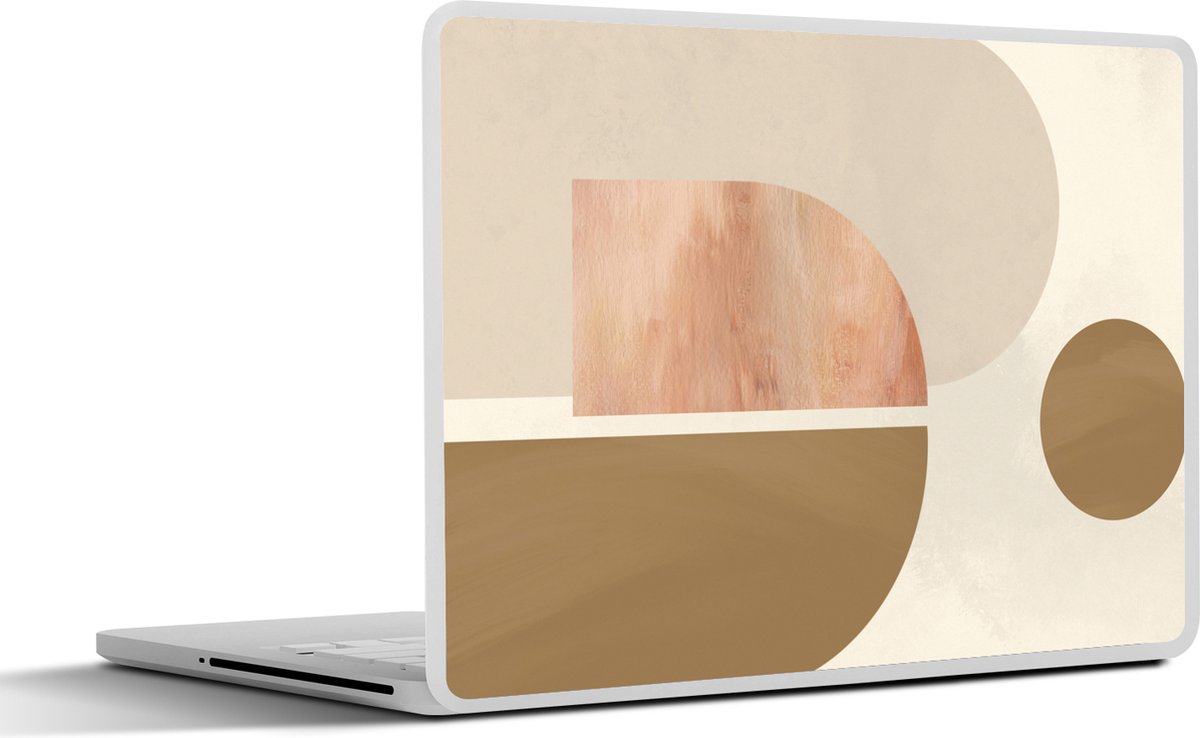 Laptop sticker - 12.3 inch - Roze - Design - Abstract - 30x22cm - Laptopstickers - Laptop skin - Cover