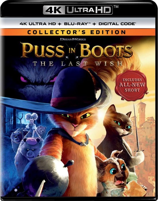 Le Chat potté 2 : La Dernière Quête [Blu-Ray 4K]+[Blu-Ray]