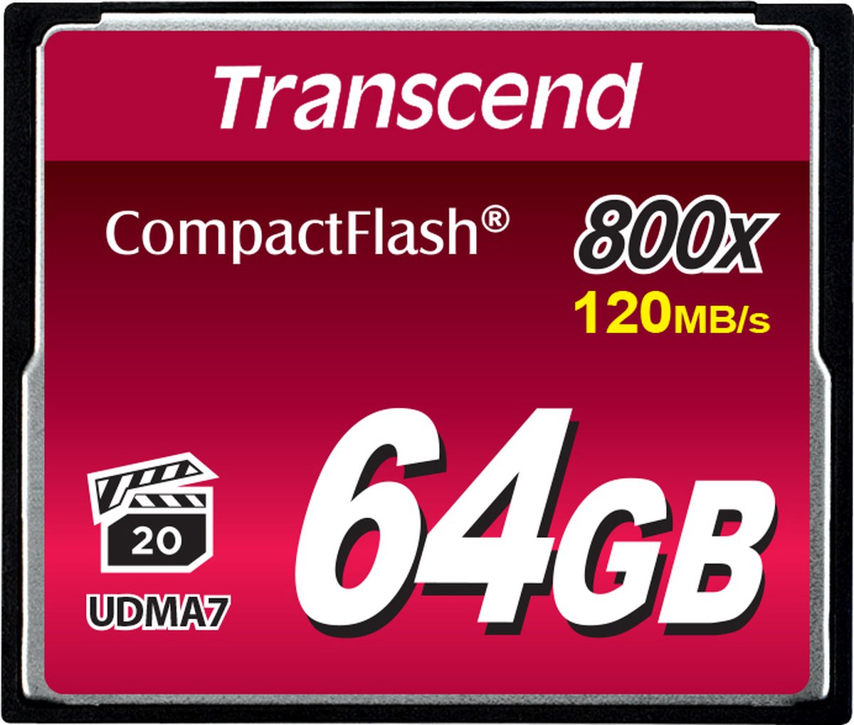 Transcend 64GB 800x CF 64GB CompactFlash MLC