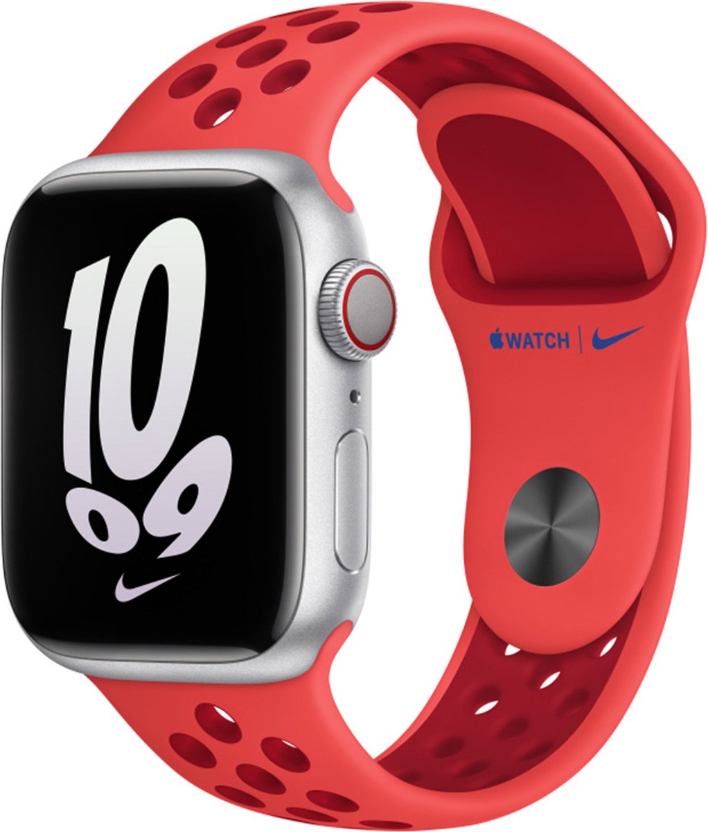 Apple MPGW3ZM/A slimme draagbare accessoire Band Rood Fluorelastomeer