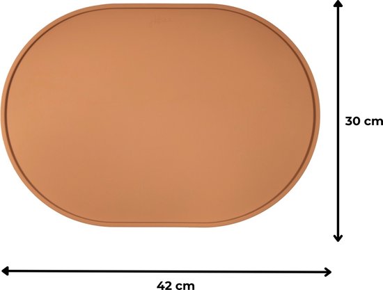 Jikkies® - Siliconen Placemat - Siliconen - Olijf Groen - Antislip - Ondergrond voor je Kleintje - Extra Groot - Opstaande Rand - Veilig - Voldoet aan EN-normen - Magnetron & Vaatwasser bestendig - Combinatie van een Placemat & een Bord van Jikkies — afbeelding 5