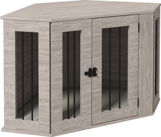 PawHut Hundekäfig mit großem Ein- und Ausgang und Kissen D02-167V01