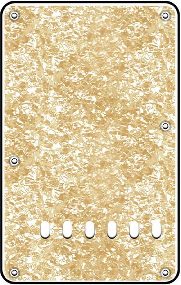 Boston BP-313-PC back plate, string spacing 11,2mm, 3 ply, standard Stallion, 86x138mm, pearl cream