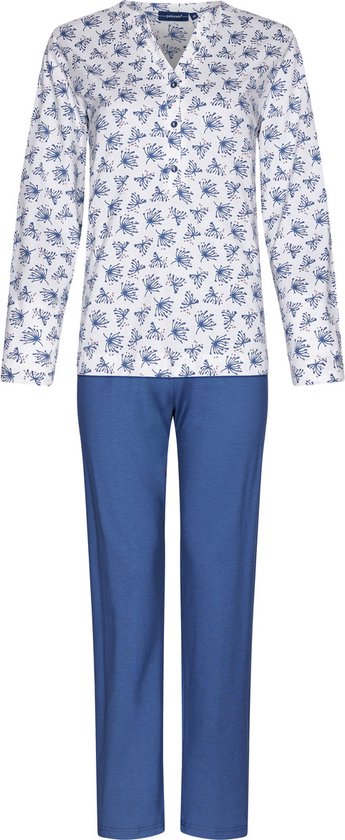 Katoenen pyjama paardenbloemen - Blauw - Maat - 54