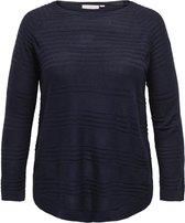 ONLY CARMAKOMA CARNEWAIRPLAIN LS PULLOVER KNT Dames Trui - Maat L