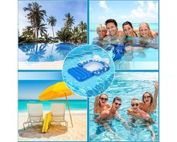 Water Float Hammock - Pool Accessories for Adults - Swimming Seat Pool Bed - Foldable Inflatable Lounge Party Toy waterhangmat