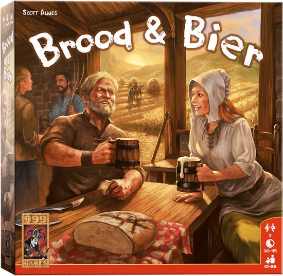 999 Games - Brood & Bier - Bordspel - Strategisch spel - 2 spelers - Gezelschapsspel