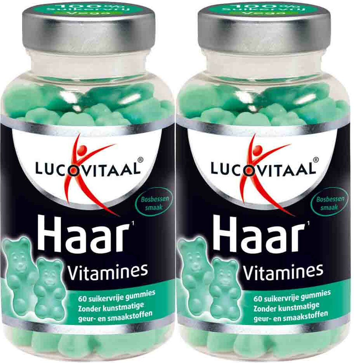 Goedkoopste 2x Lucovitaal Gummies Vitamine Haar 60 Gummies