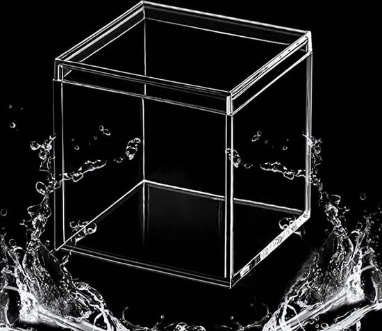 PATIKIL Acryl Doos met Deksel 5.9 x 3.9 x 1.9, Clear Acryl Display Dozen Plastic Vierkante Kubus Containers Opslag Organizer voor Snoep Kleine Sieraden Kunstwerk Display