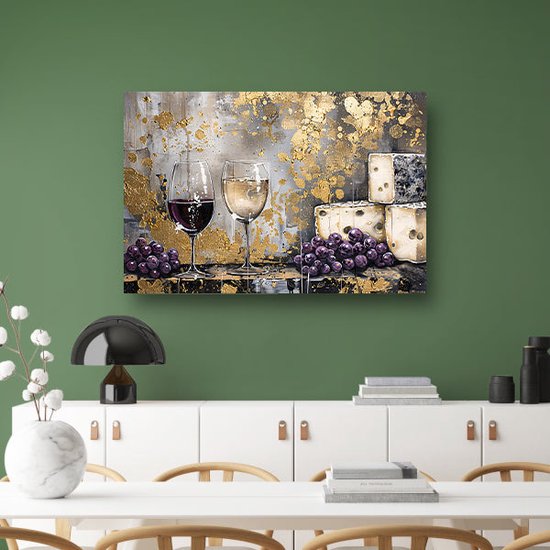 Tableau Abstrait Acrylique Fait Main - Œuvre Colorée Sur Toile Coton