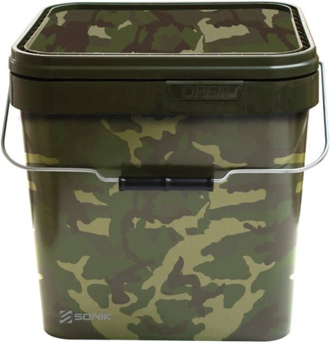 Sonik Camo Square Bucket - Maat : 17 liter