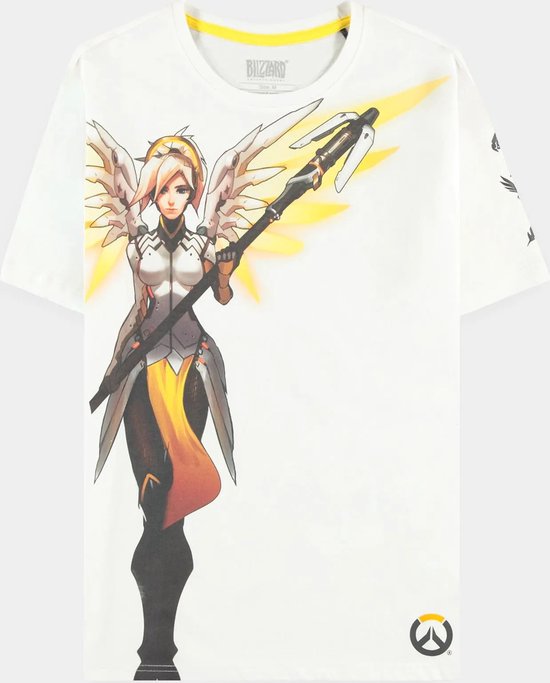 Overwatch - Mercy Heren T-shirt - S - Wit