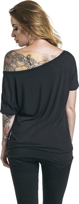 T-shirt noir des Rolling Stones, The Plastered Tongue, taille L