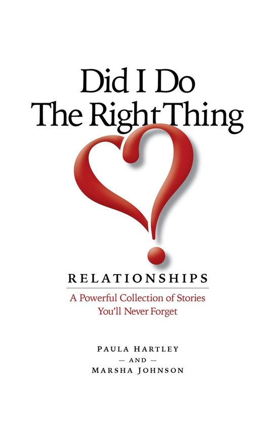 Did I Do the Right Thing? Relationships - cover