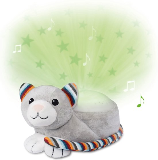 Zazu - Kiki de Kat - Luxe plafonprojector met verschillende soorten muziek en huilsensor - De Projector bevat 3 mooie kleuren om een prachtige sterrenhemel te creeeren! van Zazu — afbeelding 5