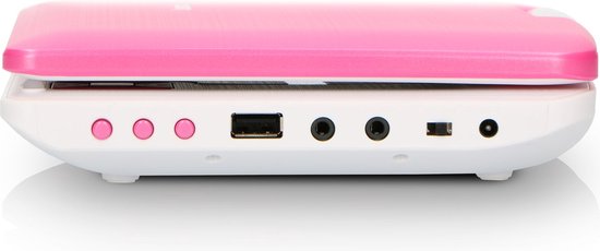 Lenco DVP-920PK - Draagbare DVD-speler met hoofdtelefoon en beugel voor in de auto - Roze/Zwart van Lenco — afbeelding 5