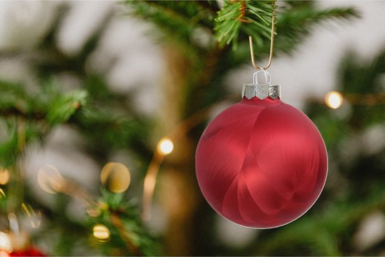 16x kerstboomversiering kerstballen glanzend bonte kleuren 5 cm