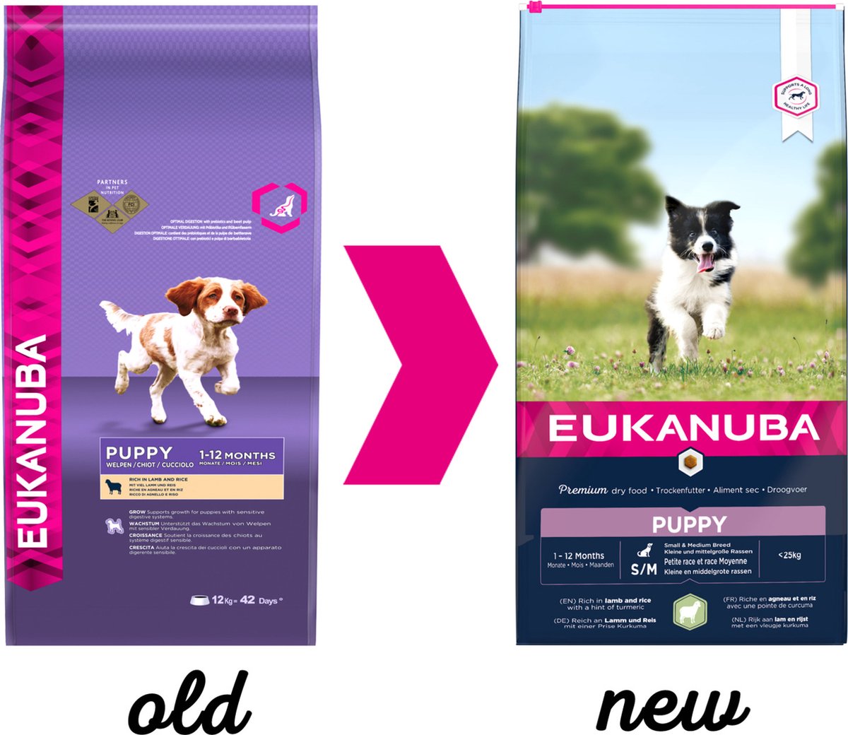 Eukanuba Hondenvoer voor volwassen honden van kleine en middelgrote rassen, droogvoer met lam en rijst
