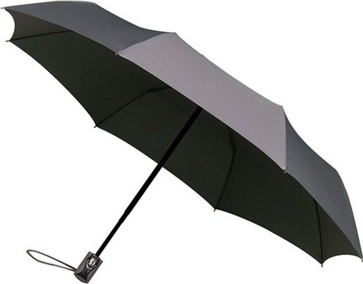 MiniMAX opvouwbare paraplu grijs100 cm - Automatische open en sluit paraplu - Inklapbare paraplus