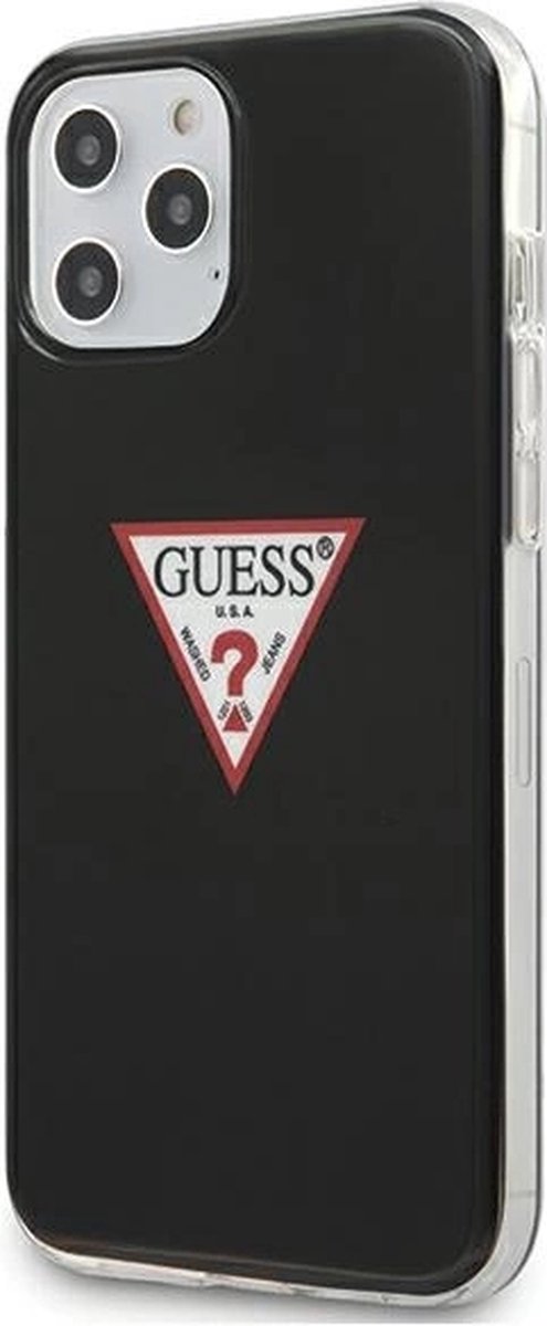 Guess GUHCP12LPCUCTLBK iPhone 12 Pro Max 6.7 zwart/zwart hardcase Triangle Collection