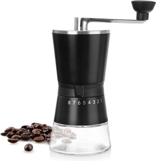 Moulin à café Acier inoxydable 21 cm - Moulin à café - Moulin à Grains de café - Moulin à grains