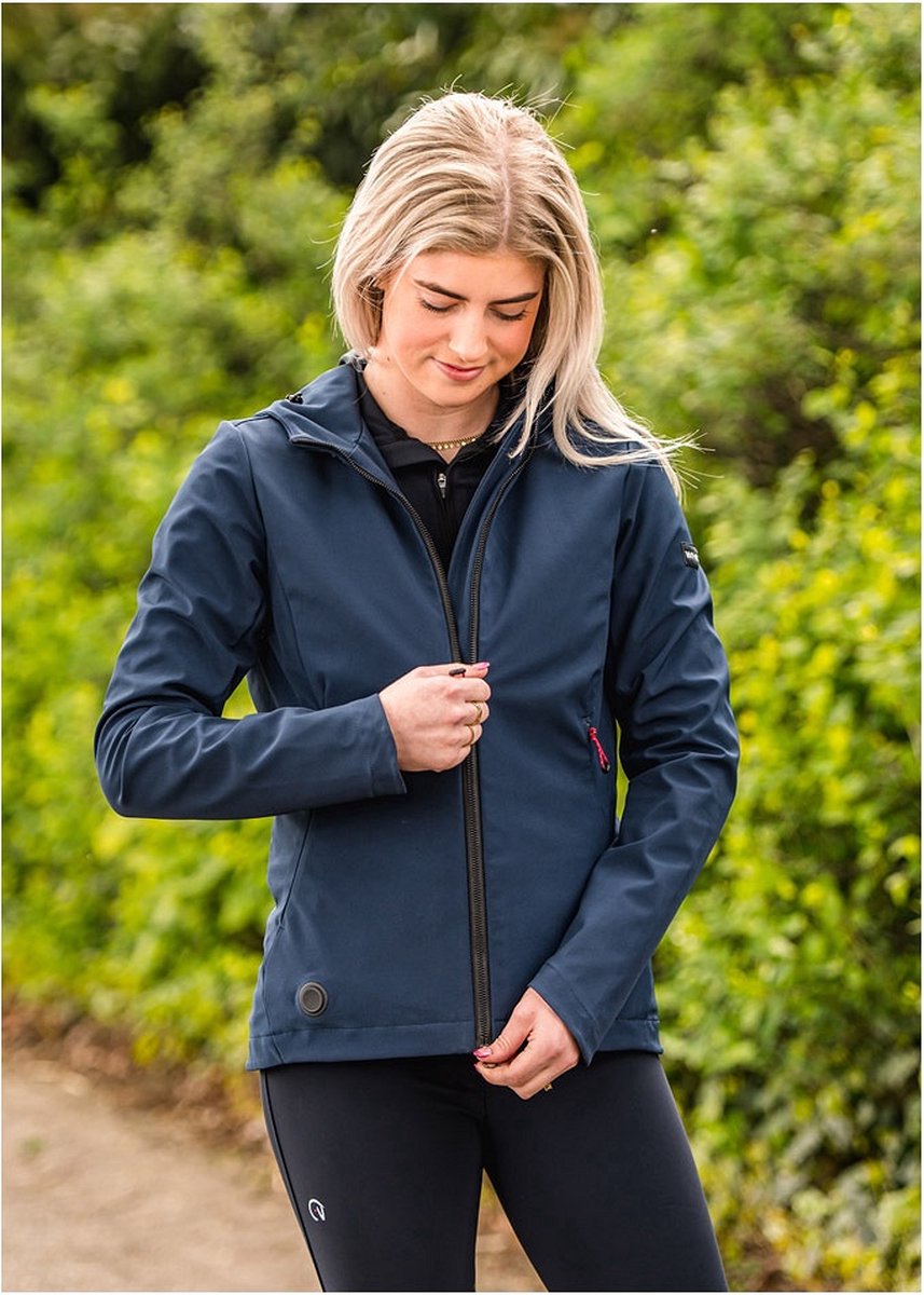 WHIS Unisex Verwarmde Softshell Coach Jas L Navy