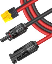 HuaLiSiJi XT60 Câble D'extension 12 AWG XT60 Mâle Vers Femelle Pour Batterie RC, Station D'alimentation Portable, Bloc-batterie (0,5 M