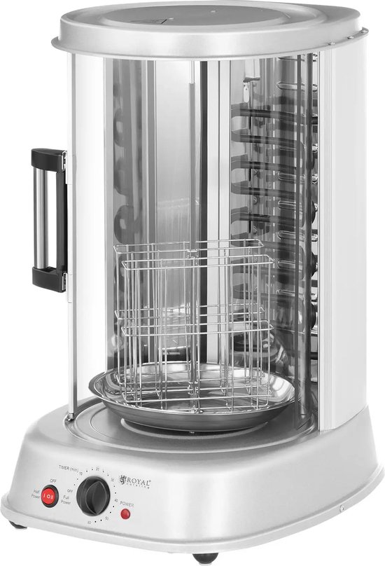 Verticale grill - 4-in-1 - 1.800 W - 31 L - Royal Catering — afbeelding 3