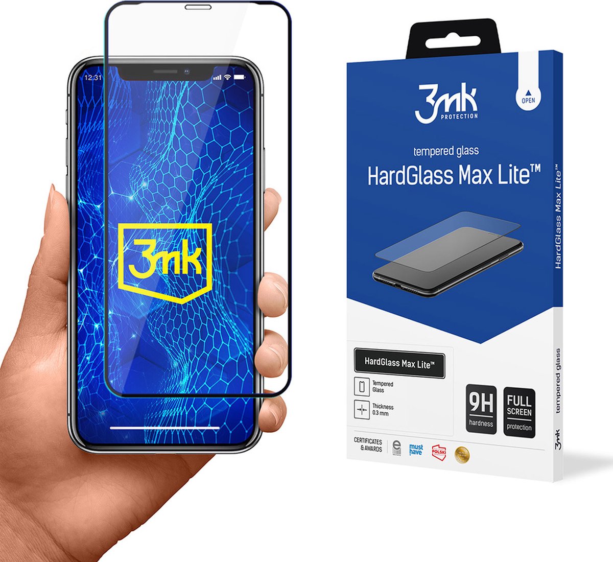 Apple iPhone X - 3mk HardGlass Max Lite