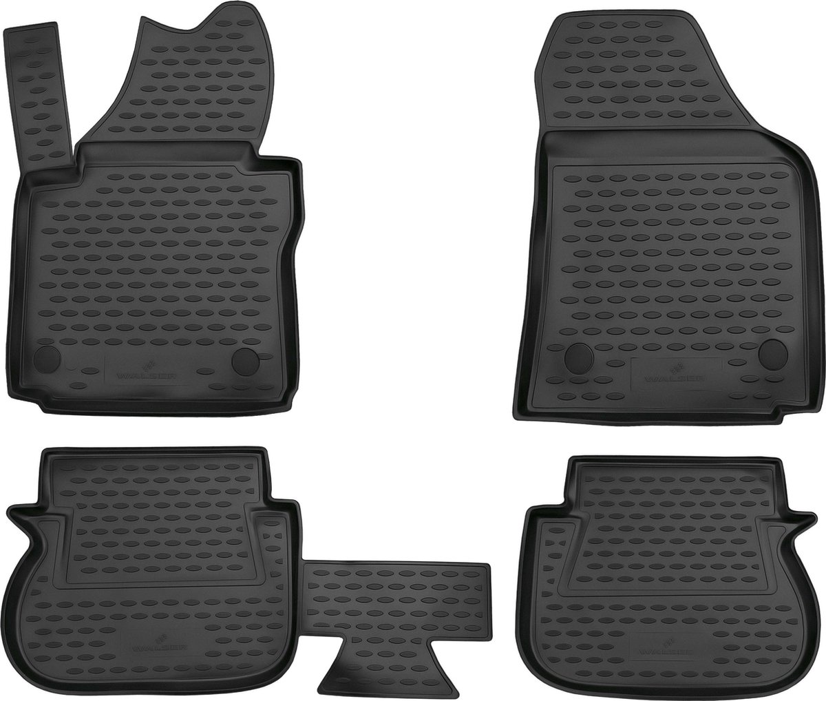 Walser Rubberen Voetmatten XTR geschikt voor VW Caddy Life 2004-2015