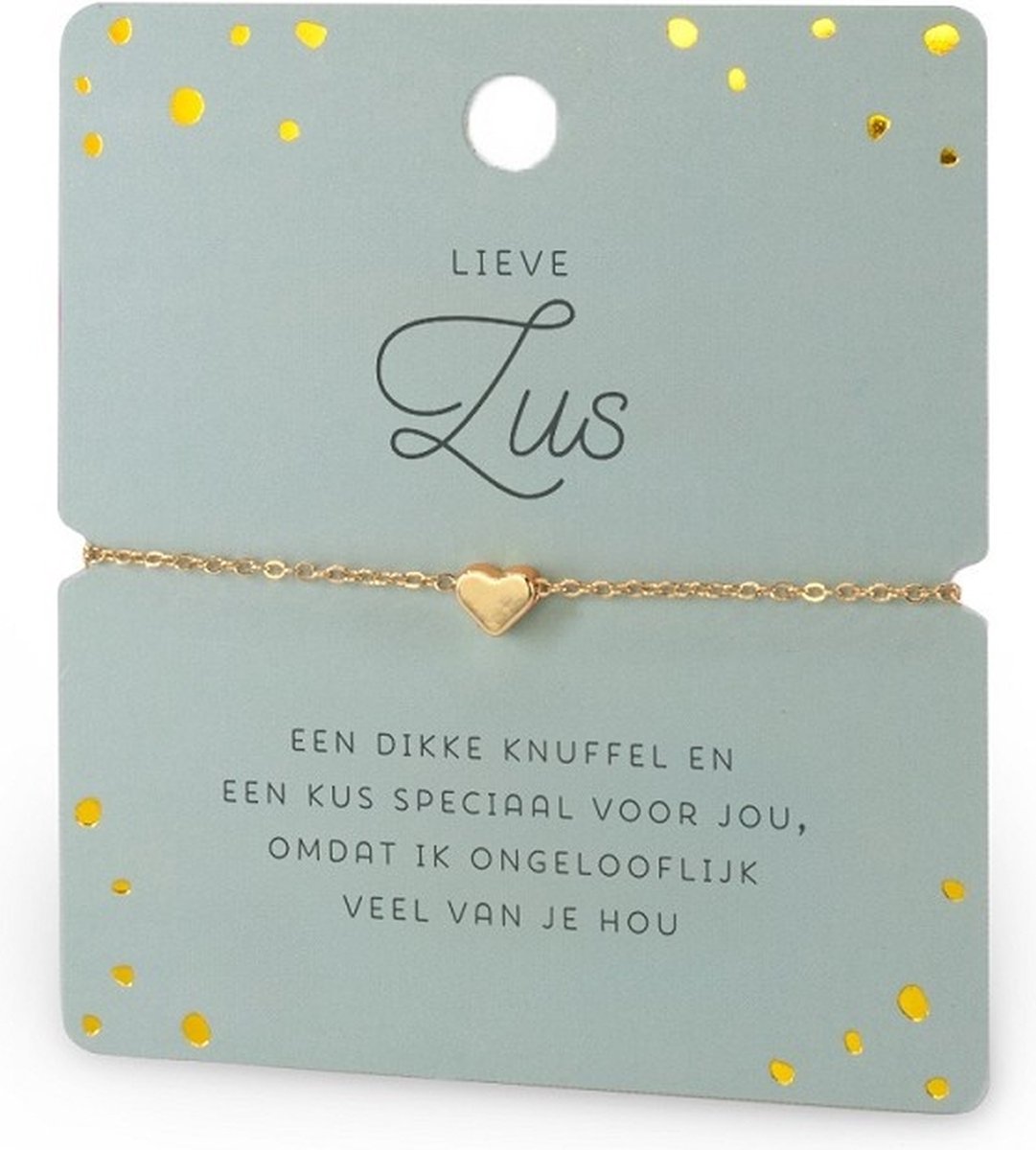 Armband - Hartje - Lieve zus