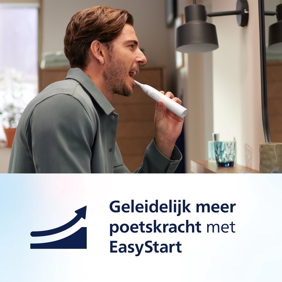 Afbeelding 3 van Philips Sonicare 5300 Series - Elektrische Tandenborstel - Wit - Reisetui - Wittere tanden - HX7108/02