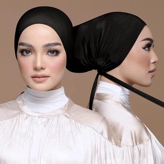 JAWSEU Hijab hoofddoek voor dames, moslim, tulband, hoed, chiffon, tulband, moslimkleding, hijab, vrouwen, islamitische hoofdkleding, damessjaal