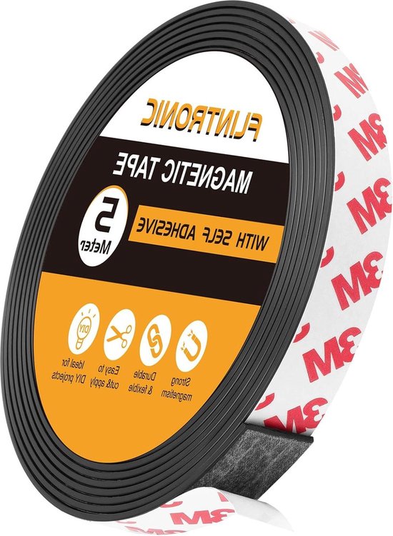 Supersterke Zelfklevende Rubberen Magneetband Flexibele Magnetische Strip Met Ze