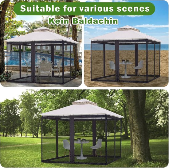QUICK STAR | 4 Seitenteile mit Moskitonetz für Rank Pavillon 3x4m Sei, 69,99 QUICK STAR | 4 Seitenteile mit Moskitonetz für Rank Pavillon 3x4m Sei, 69,99