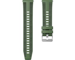 Hybride nylon-siliconen bandje - geschikt voor Amazfit Bip 6 / Bip 5 / GTR 3 (Pro) / GTR 4 / GTR 2 / GTR 2E / GTR 47 mm / Stratos 2 / 3 / Pace / Balance (2) - zwart - legergroen