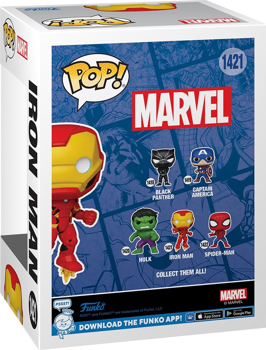 Pop Marvel: Iron Man - Funko Pop #1421 — afbeelding 6